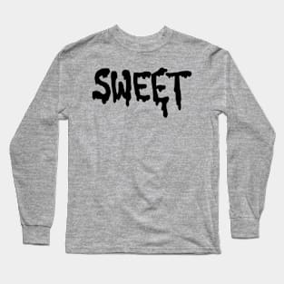 Sweet text shirt black and white Long Sleeve T-Shirt